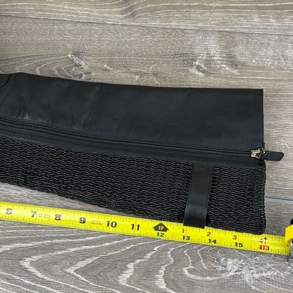 Cole Haan Chelsey Stretch Women’s Sz 6.5B Black Leather Tall Zip Buckle Boots - Picture 13 of 14